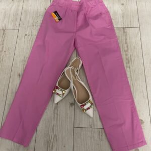 Pantaloni „Blush Luxe” – Roz Delicat, Eleganță și Confort