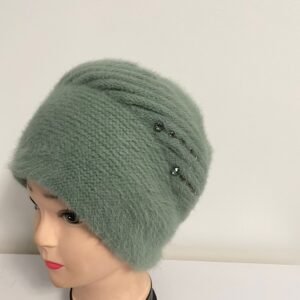 Căciulă Pufoasă de Iarnă cu Cristale – Model Elegant Disponibil în 5 Culori